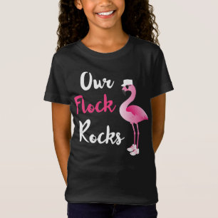 Our Flock Rocks Adorable Flamingo Cruise Christmas T-Shirt
