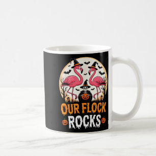 Our Flock Rocks Flamingo Halloween Costume Matchin Coffee Mug