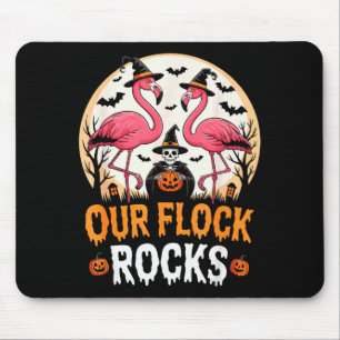 Our Flock Rocks Flamingo Halloween Costume Matchin Mouse Mat