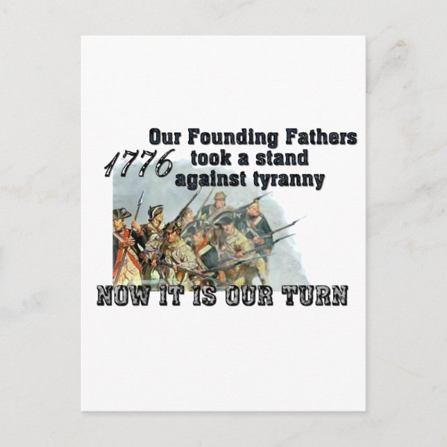 Our Founding Fathers against tyranny Postcard (Front)