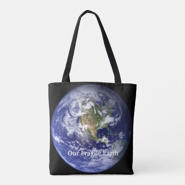 Our Fragile Earth All-Over-Print Tote Bag, Medium (Back)