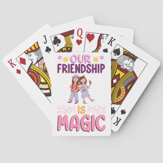 OUR FRIENDSHIP IS MAGIC . FRIENDS . BBF PLAYING CARDS (Back)