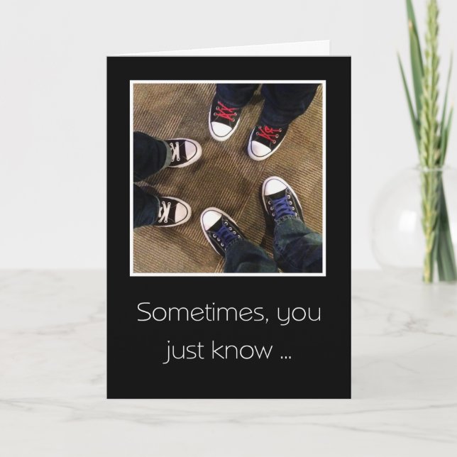 Our friendship was meant to be. thank you card (Front)