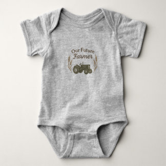 Our Future Farmer | Rustic Farm Baby Bodysuit