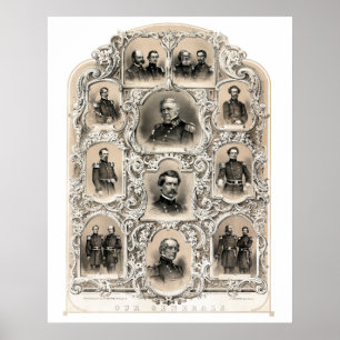 Our Generals -- Union Civil War Poster