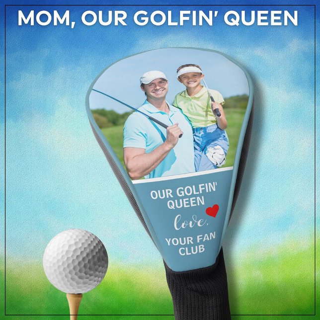 Our Golfin' Queen Custom Photo Personalised Golf Head Cover (Creator Uploaded)