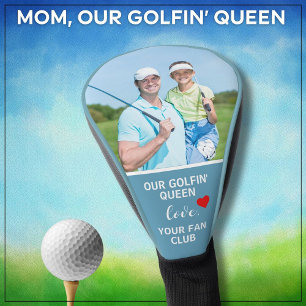 Our Golfin' Queen Custom Photo Personalized Golf Head Cover