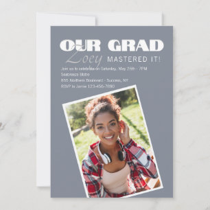 Our Grad Photo Graduation Invitation