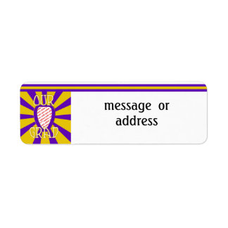 OUR GRAD School Colours Purple&Gold    'ZOOM' Fram