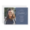 Our Graduate Classic Script Blue Photo Graduation