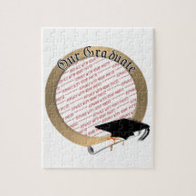 Our Graduate Graduation Cap w/Gold Frame