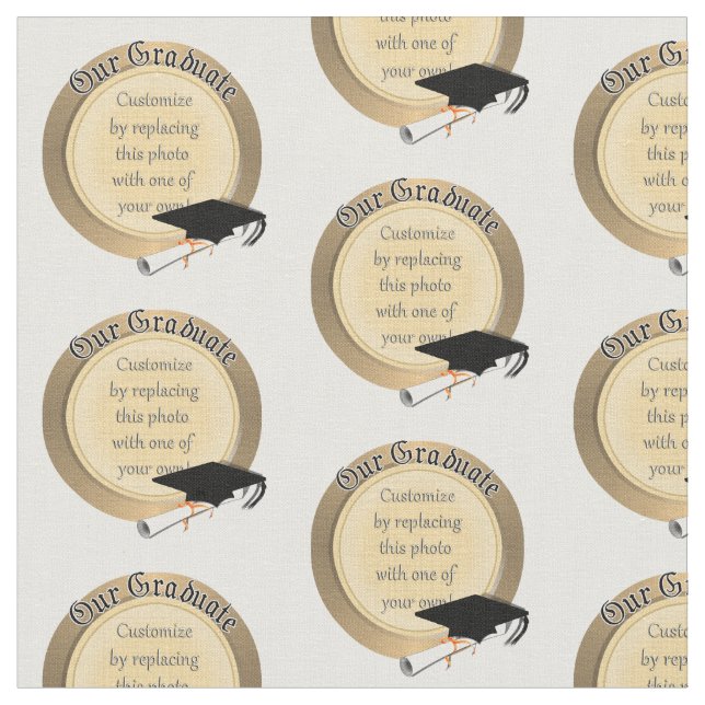 'Our Graduate' Photo Frame Fabric (Close Up)