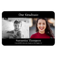 Our Graduate Then and Now Photo Graduation
