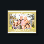 Our Grandchildren photo  Canvas Print<br><div class="desc">Our Grandchildren Photo with Grandparents.  Names and Year.</div>
