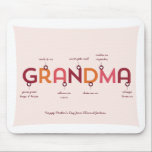 Our Grandma Is... Mouse Pad for Mother's Day<br><div class="desc">Our Grandma Is...  mouse pad for Mother's Day. Have fun filling in the blanks for each letter of the word Grandma. Maybe it all fits as is,  maybe you want to tweak a few to truly personalise.</div>