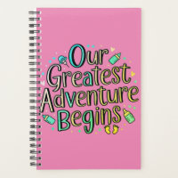 Our Greatest Adventure Begins - Baby Announcement