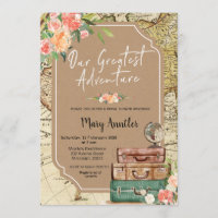 Our Greatest Adventure Bridal Shower Invitation