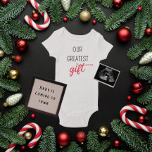 Our Greatest Gift Christmas Pregnancy Announcement