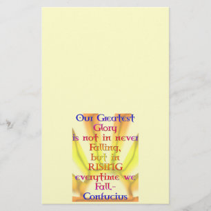 "Our Greatest Glory"- Confucius Quote