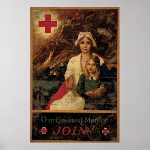 Our Greatest Mother Join Red Cross Poster