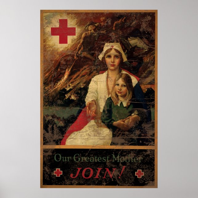 Our Greatest Mother Join Red Cross Poster (Front)