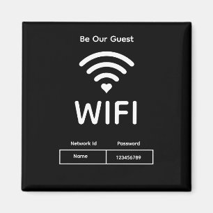 Our Guest Wifi Password Magnet
