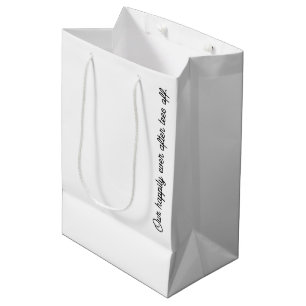'Our Happily Ever After Tees Off' Wedding Favours  Medium Gift Bag