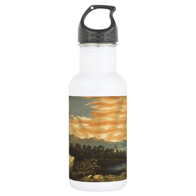 Our Heaven Born Banner 532 Ml Water Bottle (Front)