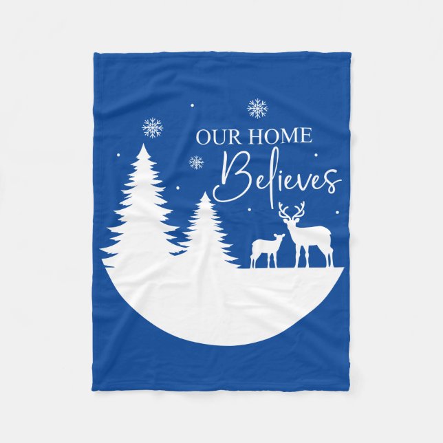Our Home Believes Fleece Blanket (Front)