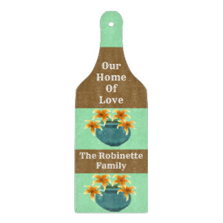 "Our Home Of Love", Glass Paddle Cutting Board