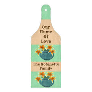 "Our Home Of Love", Glass Paddle Cutting Board