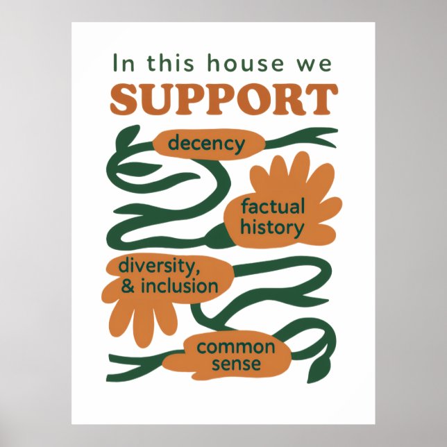 Our Home Runs on Decency, Truth & Common Sense Poster (Front)