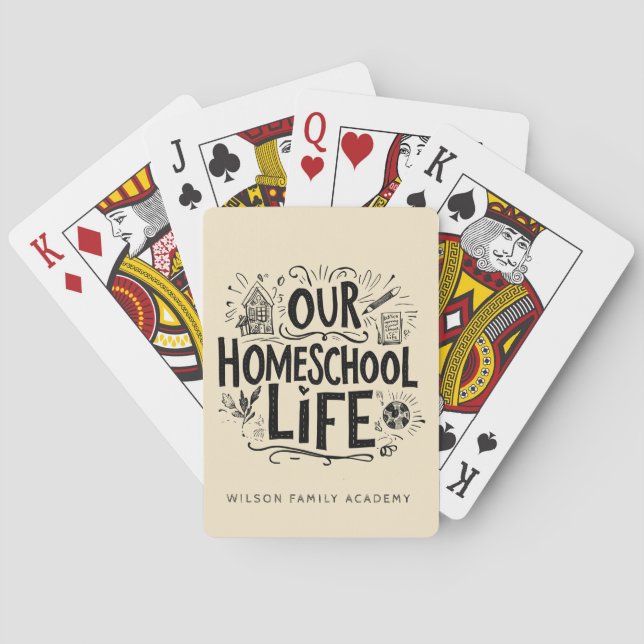 Our Homeschool Life Personalised Playing Cards (Back)