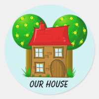 Our House Cartoon House and Trees