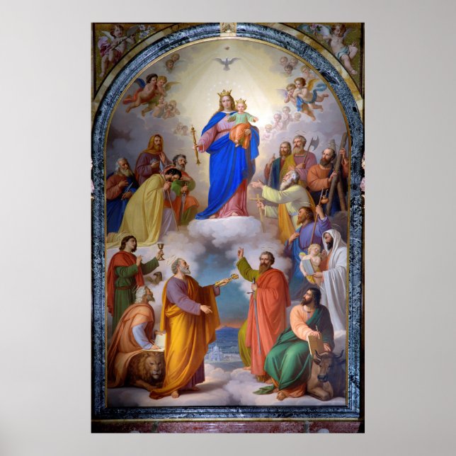 Our Lady and the Saints Poster (Front)