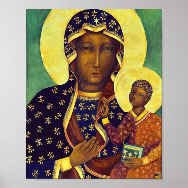 Our lady Black Madonna Poland Polish Catholic Poster (Front)