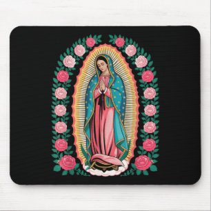 Our Lady De Guadalupe Sant Mary Back Print Christi Mouse Mat