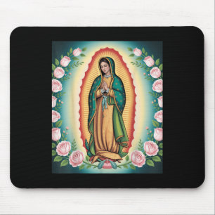 Our Lady De Guadalupe Sant Mary Back Print Christi Mouse Mat