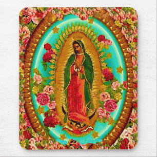 Our Lady Guadalupe Mexican Saint Virgin Mary Mouse Mat