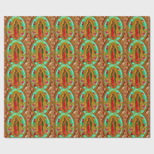 Our Lady Guadalupe Mexican Saint Virgin Mary Wrapping Paper