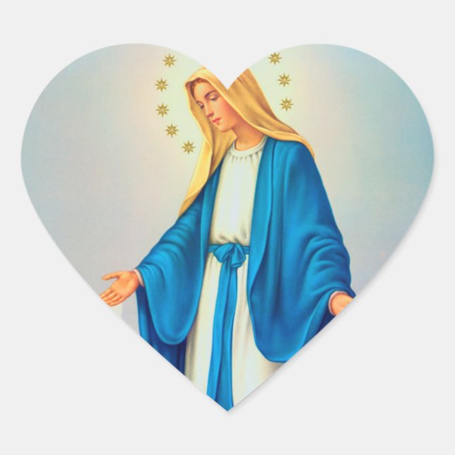Our Lady Immaculate Conception Heart Sticker (Front)