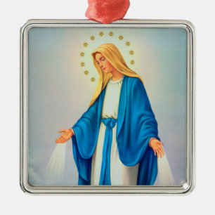 Our Lady Immaculate Conception Metal Tree Decoration