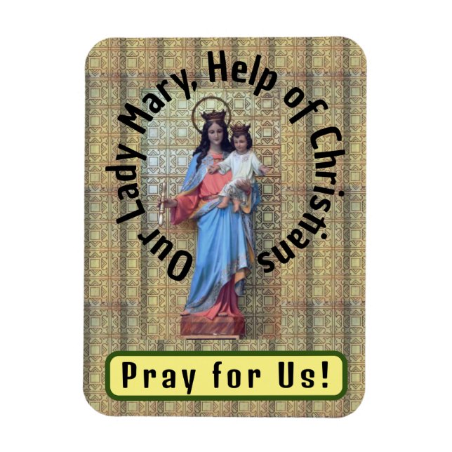 Our Lady Mary, Help of Christians Magnet (Vertical)