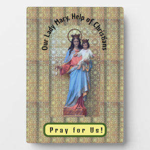 Our Lady Mary, Help of Christians Plaque