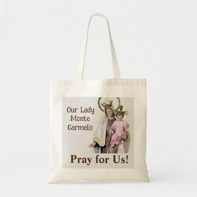 Our Lady Mount Carmel Tote Bag (Front)