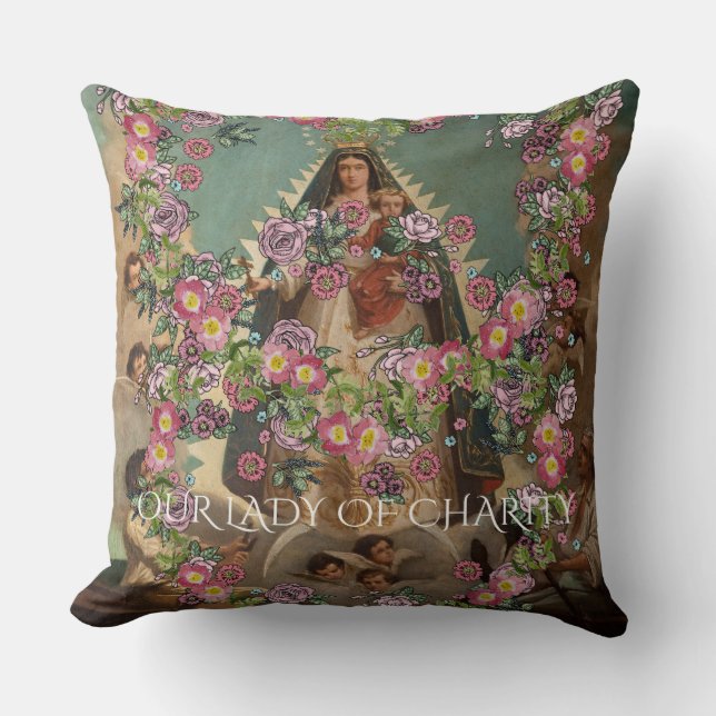OUR LADY OF CHARITY CUSHION (Front)