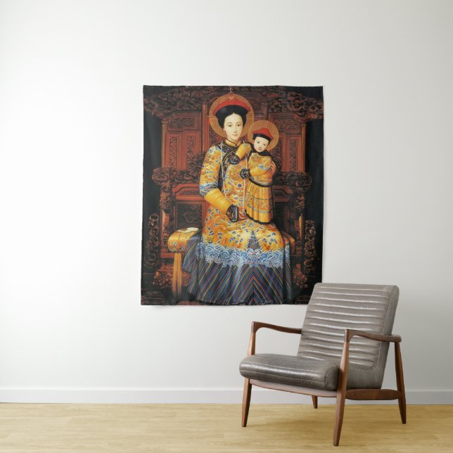 Our Lady of China (中华圣母, 中華聖母) Chinese Virgin Mary Tapestry (In Situ)