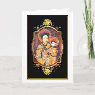 Our Lady of China Catholic Religious Card