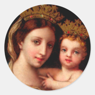 Our Lady of Confidence Classic Round Sticker