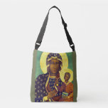 Our lady of Czestochowa Black Madonna Icon Poland Crossbody Bag<br><div class="desc">An original modern oil painting (recreation) of The Black Madonna of Częstochowa (Polish: Czarna Madonna or Matka Boska Częstochowska), also known as Our Lady of Częstochowa, is a revered icon of the Virgin Mary housed at the Jasna Góra Monastery in Częstochowa, Poland. Several Pontiffs have recognised the venerated icon, beginning...</div>